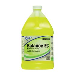 nyco NL158-G4 Floor Cleaner, 1 gal, Liquid, Citrus Lemon, Yellow, Pack of 4 