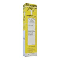 Quick R 31180U Pipe Insulation, 1-1/8 in ID x 1-7/8 in OD Dia, 6 ft L, Steel, Charcoal, Pack of 40 