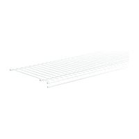 ClosetMaid SuperSlide 4735 Wire Shelf, 70 lb, 1-Level, 16 in L, 72 in W, Steel, White, Pack of 6 