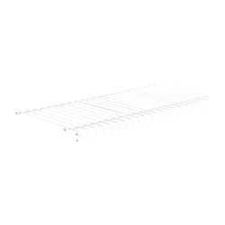 ClosetMaid SuperSlide 4719 Wire Shelf, 120 lb, 1-Level, 12 in L, 144 in W, Steel, White, Pack of 6 