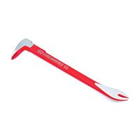 Crescent CODE RED Series MB10 Pry Bar, 10 in L, Ground Tip, Steel, Red, 3-1/4 in W 