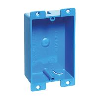 Carlon B108R-UPC Outlet Box, 1-Gang, PVC, Blue 
