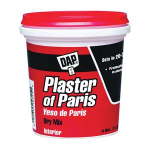 DAP 10308 Plaster of Paris, Powder, White, 4 lb Tub, Pack of 6