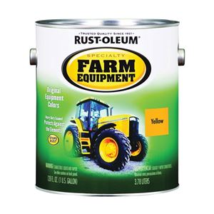 RUST-OLEUM SPECIALTY 7449402 Farm Equipment Enamel, Caterpillar Yellow, 1 gal Can, Pack of 2