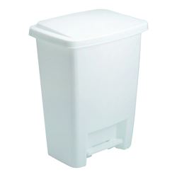 Rubbermaid FG284187WHT Waste Basket, 33 qt Capacity, Plastic, White, 19 in H 