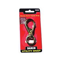 BARON C-251B-2 Quick Snap, 60 lb Working Load, Solid Bronze, Polished 