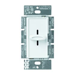 Lutron Skylark SFSQ-FH-WH Fan Control Switch, 1.5 A, 120 V, White 