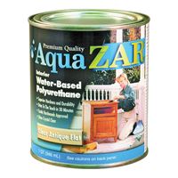 Aqua ZAR 34412 Polyurethane, Liquid, Antique Crystal Clear, 1 qt, Can, Pack of 4 