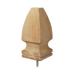 UFP 106515 Post Top, 6-3/4 in H, French Gothic, Pine, White 
