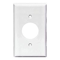 Eaton Wiring Devices PJ7W Wallplate, 4-1/2 in L, 2-3/4 in W, 1 -Gang, Polycarbonate, White, High-Gloss, Pack of 25 