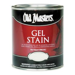 Old Masters 80704 Gel Stain, Dark Walnut, Liquid, 1 qt, Can 