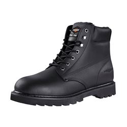 Diamondback Work Boots, 13, Medium W, Black, Leather Upper, Lace-Up, Steel Toe, With Lining 
