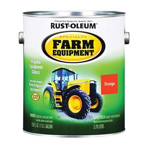 RUST-OLEUM SPECIALTY 7458402 Farm Equipment Enamel, Allis Chalmers Orange, 1 gal Can, Pack of 2