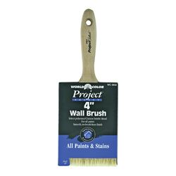 Linzer 3832-4 Paint Brush, 4 in W, 3-1/2 in L Bristle, Polyester Bristle, Varnish Handle 