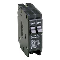 Cutler-Hammer BD1515 Circuit Breaker with Rejection Tab, Duplex, 15 A, 1 -Pole, 120 V, Instantaneous Trip 