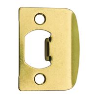 Kwikset 3437 3CP Door Strike Plate, 2-1/4 in L, 1-1/4 in W, Brass 