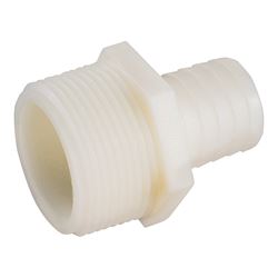 Anderson Metals 53701-1212 Hose Adapter, 3/4 in, Barb, 3/4 in, MIP, 150 psi Pressure, Nylon, Pack of 5 