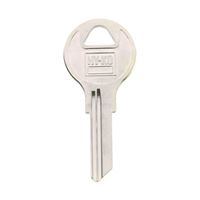 Hy-Ko 11010AP1 Key Blank, Brass, Nickel, For: Chicago Cabinet, House Locks and Padlocks, Pack of 10 