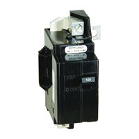Square D QO QOM100VHCP Circuit Breaker, Primary, 100 A, 2 -Pole, 120/240 V, Plug Mounting, Black 