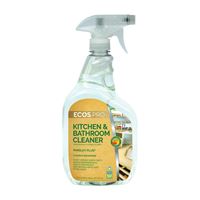 Ecos Pro PL9746/6 Kitchen and Bathroom Cleaner, 32 oz, Bottle, Liquid, Parsley, Water White 