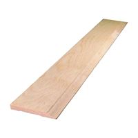 ALEXANDRIA Moulding 0L633-20096C1 Baseboard Moulding, 96 in L, 3-1/4 in W, 7/16 in Thick, Colonial Profile, Plastic, Pack of 4 