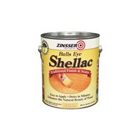 Zinsser 00301 Shellac, Midtone, Clear, Liquid, 1 gal, Can, Pack of 2 