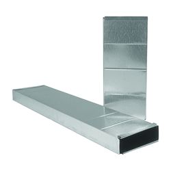 Imperial GV0213 Stack Duct, 24 in L, 10 in W, 3-1/4 in H, 30 Gauge, Galvanized Steel, Pack of 12 