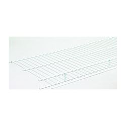ClosetMaid 37300 Wire Shelf, 1-Level, 12 in L, 144 in W, Steel, White, Pack of 6 