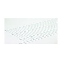 ClosetMaid 37300 Wire Shelf, 1-Level, 12 in L, 144 in W, Steel, White, Pack of 6 