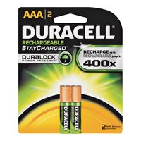 Duracell 66158 Battery, 700 mAh, AAA Battery, Nickel-Metal Hydride, Rechargeable 