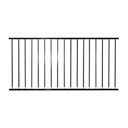 Village Ironsmith MR650 Rail Section, Steel, Black, For: 1-1/4 in Metropolitan Rail Systems, Pack of 2 