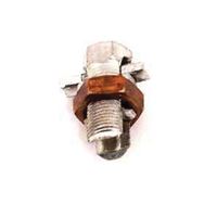 nVent ERICO ESBP2 Split Bolt Connector, #8 to 2 Wire, Silicone Bronze Alloy, Tin-Coated 
