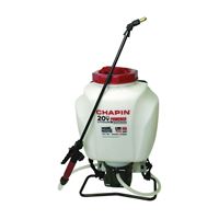 CHAPIN 63924 Rechargeable Backpack Sprayer, 4 gal Tank, Poly Tank, 20 to 22 ft Horizontal, 32 ft Vertical Spray Range 