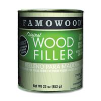 Famowood 36021128 Original Wood Filler, Liquid, Paste, Oak/Teak, 24 oz, Can 
