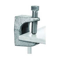 SuperStrut Z502-10 Beam Clamp, Iron, Silver, Electro-Plated 