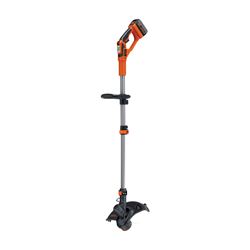 Black+Decker LST136 String Trimmer, Battery Included, 1.5 Ah, 40 V, Lithium-Ion, 1-Speed, 52 in L Shaft 