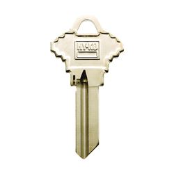 Hy-Ko 11010SC19 Key Blank, Brass, Nickel, For: Schlage Cabinet, House Locks and Padlocks, Pack of 10 
