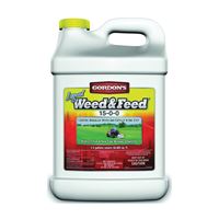Gordons 7311122 Weed and Feed Fertilizer, 2.5 gal Jug, Liquid, 15-0-0 N-P-K Ratio, Pack of 2 