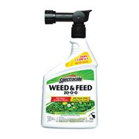 Spectracide HG-96262 Weed and Feed Killer, 32 fl-oz, Liquid, 20-0-0 N-P-K Ratio 