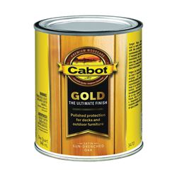 Cabot 140.0003470.005 Wood Conditioning Stain, Gold, Liquid, Sun Drenched Oak, 1 qt, Can 