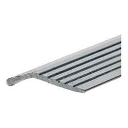 Frost King H113FS/6 Carpet Bar, 6 ft L, 1 in W, Fluted Surface, Aluminum, Silver, Satin 