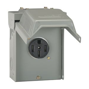 GE U054P RV Power Outlet, 50 A, 120 V, Surface