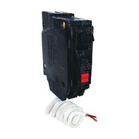 GE THQL1130GFTP Feeder Circuit Breaker, Thermal Magnetic, 30 A, 1-Pole, 120 V, Non-Interchangeable Trip, Plug 