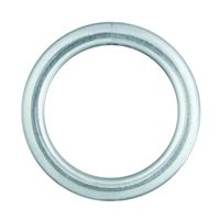 National Hardware 3155BC Series N223-131 Welded Ring, 270 lb Working Load, 1-1/4 in ID Dia Ring, #4 Chain, Steel, Zinc 