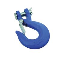 National Hardware 3243BC Series N265-470 Clevis Slip Hook with Latch, 2600 lb Working Load, Steel, Blue 