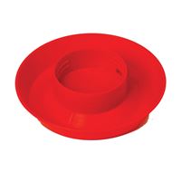 Little Giant 740 Poultry Waterer Base, 6 in Dia, 1-1/2 in H, 1 qt Capacity, Polystyrene, Red 