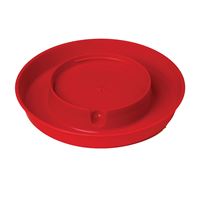 Little Giant 750 Poultry Waterer Base, 9 in Dia, 1-1/2 in H, 1 gal Capacity, Polystyrene, Red 