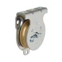 National Hardware N233-254 Pulley, 3/8 in Rope, 480 lb Working Load, 2 in Sheave, Zinc 