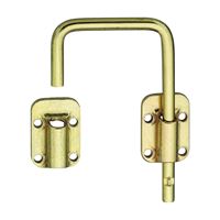 National Hardware N239-004 Sliding Door Lock, Steel, Brass 