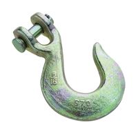 National Hardware 3254BC Series N282-103 Clevis Slip Hook, 5/16 in, 4700 lb Working Load, Steel, Yellow Chrome 